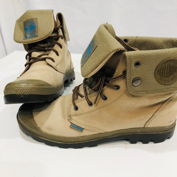 beige palladium boots